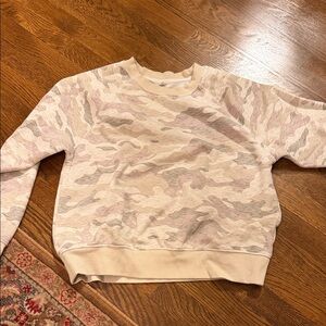 Old Navy Camo Crewneck Sweatshirt - Beige, Light Gray, Blush